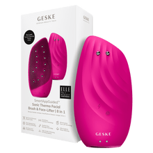 Load image into Gallery viewer, GESKE Sonic Thermo Facial Brush & Face lifter 8in1 Magenta 6