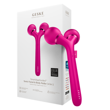 Load image into Gallery viewer, GESKE Sonic Facial & Body Roller 4 in 1 Magenta 41