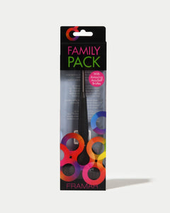 Family Pack Brush Set Black - 3 Pack